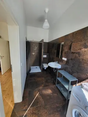 Ein Badezimmer in der Unterkunft Wohnung Nähe Rhein