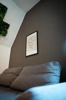 Ein Bett oder Betten in einem Zimmer der Unterkunft Wohnung am See