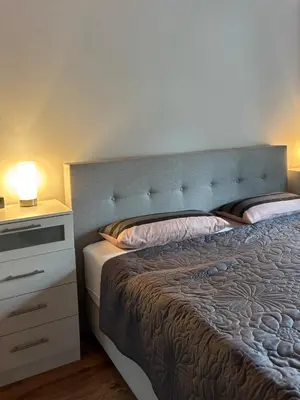 Ein Bett oder Betten in einem Zimmer der Unterkunft Apartment near the center