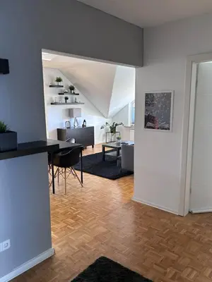 Küche/Küchenzeile in der Unterkunft Juwel im POTT-Zentral-100 qm-Stellplatz-Balkon-Kamin
