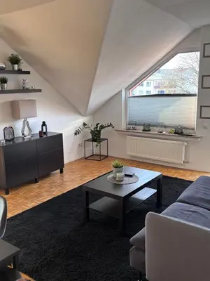 Ein Sitzbereich in der Unterkunft Juwel im POTT-Zentral-100 qm-Stellplatz-Balkon-Kamin