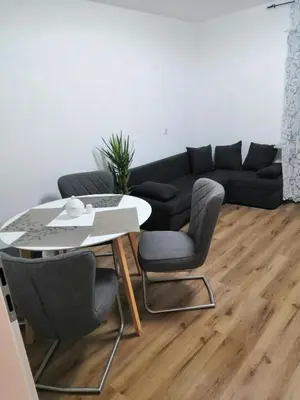 Ein Sitzbereich in der Unterkunft Ferienwohnung Laura am Bahnhof Schwerte Central