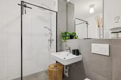 Ein Badezimmer in der Unterkunft Altbau Traum nah an Ddorf& Köln