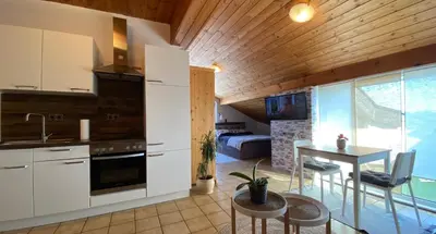 Küche/Küchenzeile in der Unterkunft LOEH38 Apartment Schalksmühle