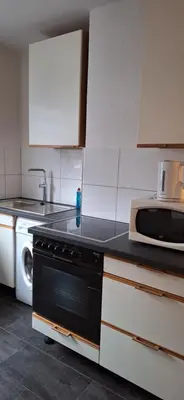Küche/Küchenzeile in der Unterkunft Mariia