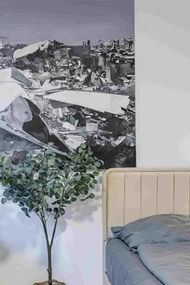 Ein Bett oder Betten in einem Zimmer der Unterkunft Zentral für 6 Nähe Messe & Hbf mit Balkon und WLAN