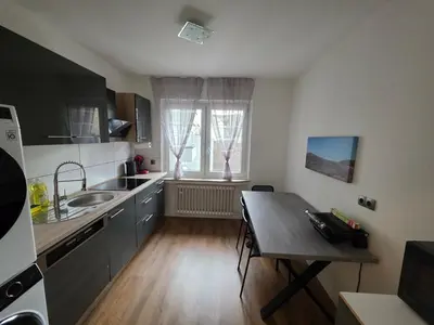 Küche/Küchenzeile in der Unterkunft Doppelzimmer für bis zu 4 Personen - 3 OG