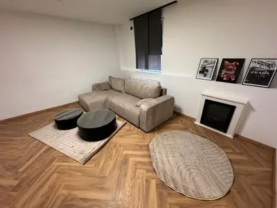 Ein Sitzbereich in der Unterkunft Apartment Zentral Dortmund