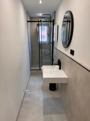 Ein Badezimmer in der Unterkunft Apartment Zentral Dortmund