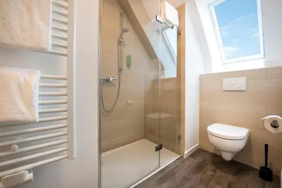 Ein Badezimmer in der Unterkunft Alexianer Hotel am Wasserturm