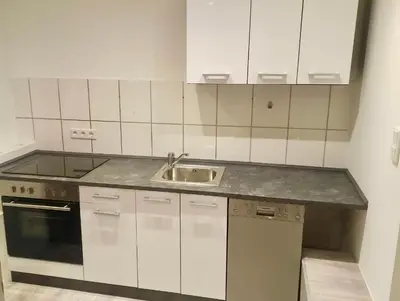 Küche/Küchenzeile in der Unterkunft Altes Sägewerk 5