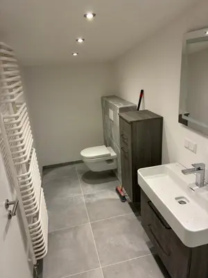 Ein Badezimmer in der Unterkunft Altes Sägewerk 5