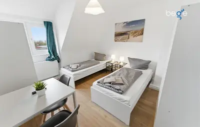 Ein Sitzbereich in der Unterkunft BEGE APARTMENTS UrbanStay