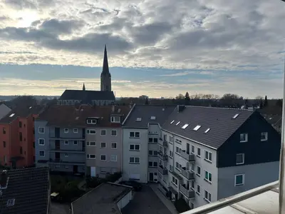 Ein allgemeiner Blick auf Essen oder ein Stadtblick von der Ferienwohnung aus