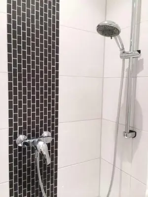 Ein Badezimmer in der Unterkunft Verkehrsgünstiges Apartment für Messebesuche