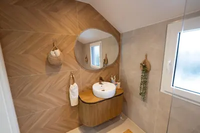 Ein Badezimmer in der Unterkunft Haus in Duisburg