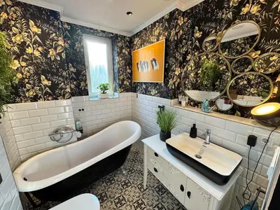 Ein Badezimmer in der Unterkunft Midnight Loft