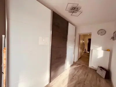 Ein Bett oder Betten in einem Zimmer der Unterkunft FeWo Schicht im Schacht