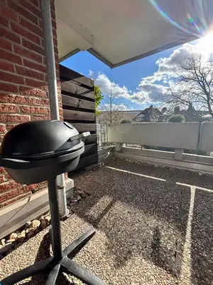 Grundriss der Unterkunft Olive Apartment mit Balkonen & Elektrogrill, 24h Self-Check-in, Free Parking, Netflix & WiFi, TOP Lage, Nähe KEM Kliniken