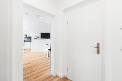 Küche/Küchenzeile in der Unterkunft Sanierte 2 Zimmer Wohnung