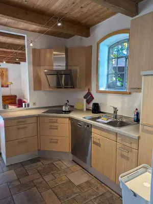Küche/Küchenzeile in der Unterkunft Ferienwohnung Bauernhofromantik