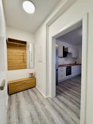 Küche/Küchenzeile in der Unterkunft Helle Erdgeschosswohnung in Hamm für bis zu 4 Personen
