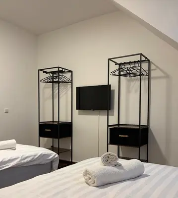 Ein Bett oder Betten in einem Zimmer der Unterkunft Moderne & praktische Wohnung nahe Messe Essen