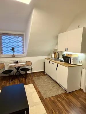 Küche/Küchenzeile in der Unterkunft Moderne & praktische Wohnung nahe Messe Essen