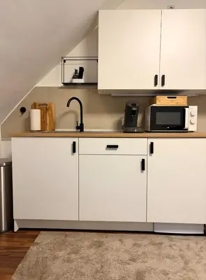 Küche/Küchenzeile in der Unterkunft Moderne & praktische Wohnung nahe Messe Essen