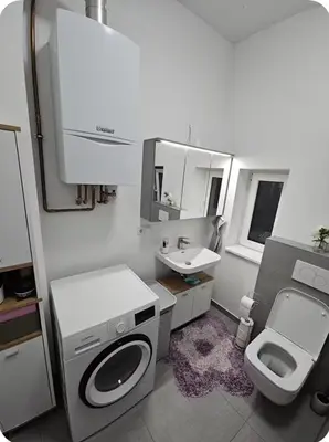 Ein Badezimmer in der Unterkunft Sauberes Apartment in Hamm