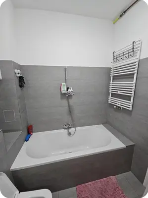 Ein Badezimmer in der Unterkunft Sauberes Apartment in Hamm