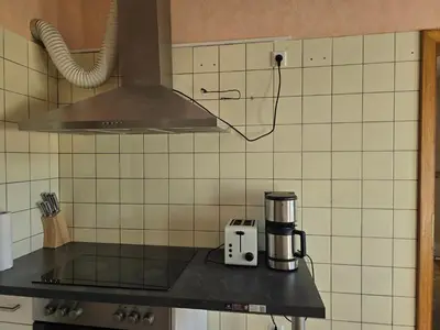 Küche/Küchenzeile in der Unterkunft Apartment Ergste am Ruhr 90 m2 with Stellplatz 3 minutes to A45