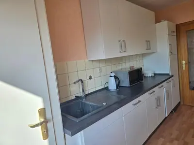 Küche/Küchenzeile in der Unterkunft Apartment Ergste am Ruhr 90 m2 with Stellplatz 3 minutes to A45