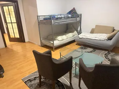 Ein Bett oder Betten in einem Zimmer der Unterkunft Simba Apartment - zentral, ruhig