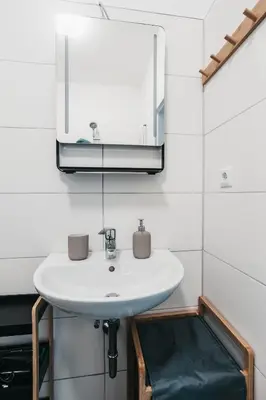 Grundriss der Unterkunft ATLAS Apartment 5 Oberhausen, 3 Zimmer, Nähe Bahnhof, Westfield Centro