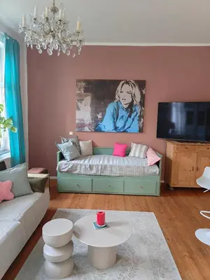 TV/Unterhaltungsangebot in der Unterkunft LöwenTal an der Ruhr mit Terrasse und mit Parkplatz