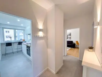 Grundriss der Unterkunft Helle, moderne Wohnung, 2 Schlafzimmer, Nähe Düsseldorf, W-LAN