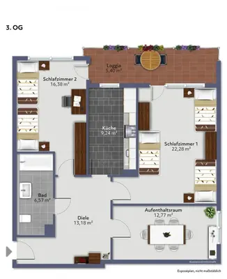 Grundriss der Unterkunft SAP20- Fitter's apartment in Haan