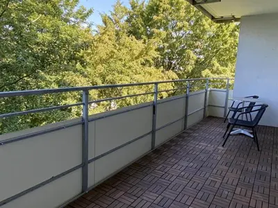 Ein Balkon oder eine Terrasse in der Unterkunft SAP20- Fitter's apartment in Haan
