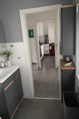 Küche/Küchenzeile in der Unterkunft 2 Zimmer Wohnung