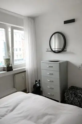 Ein Bett oder Betten in einem Zimmer der Unterkunft 2 Zimmer Wohnung
