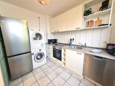Küche/Küchenzeile in der Unterkunft Moderne Wohnung mit Balkon und top Anbindung