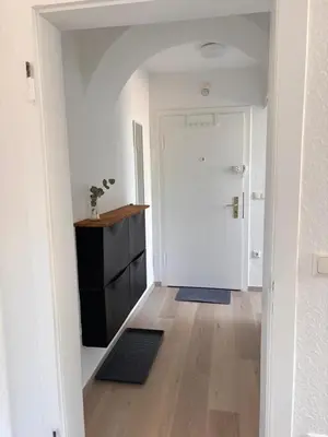 Grundriss der Unterkunft Seeblick Apartment Duisburg am Blauen See - 15 Min zur Messe Düsseldorf