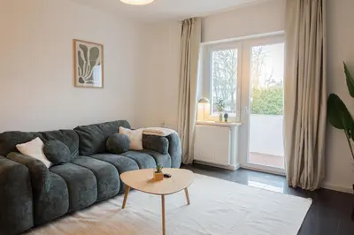Ein Sitzbereich in der Unterkunft Stilvolles Apartment Nähe City & Events in Bochum