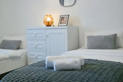 Ein Bett oder Betten in einem Zimmer der Unterkunft SANO - Hagen - Vorhalle