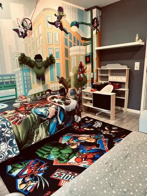 Ein Bett oder Betten in einem Zimmer der Unterkunft Wohnung gemütlich, ruhig ideal für Familien