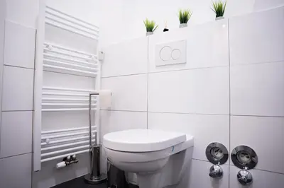 Ein Badezimmer in der Unterkunft Design Apartment - Solingen-Mitte - Balkon