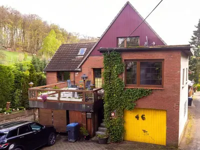 Das Gebäude in dem sich die Ferienwohnung befindet