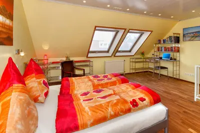 Ein Bett oder Betten in einem Zimmer der Unterkunft Appartements DW16~17~19 in Dortmund