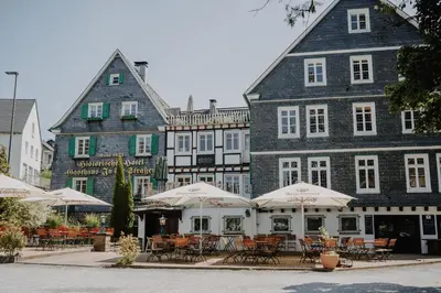 Das Gebäude in dem sich die Pension befindet